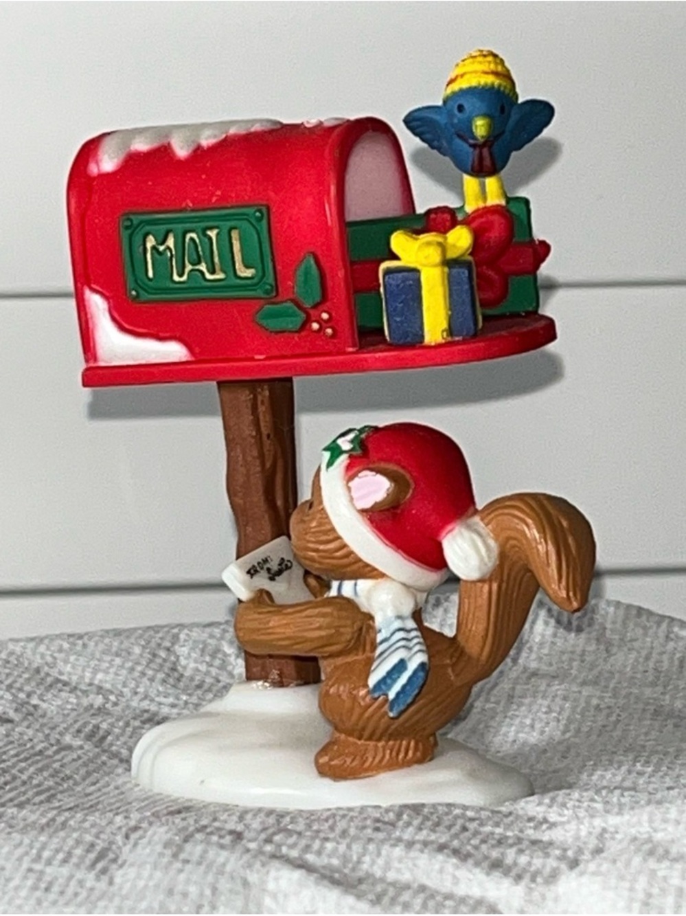 Hallmark Holiday Mailbox Ornament with Red Accents